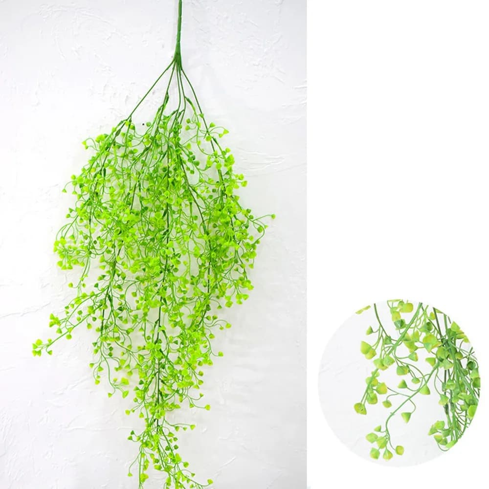 Plastic Artificial Plants Vine Lifelike Artificial Flowers Fake Plant Vine Handmade Faux Trailing Plant Garden Wedding