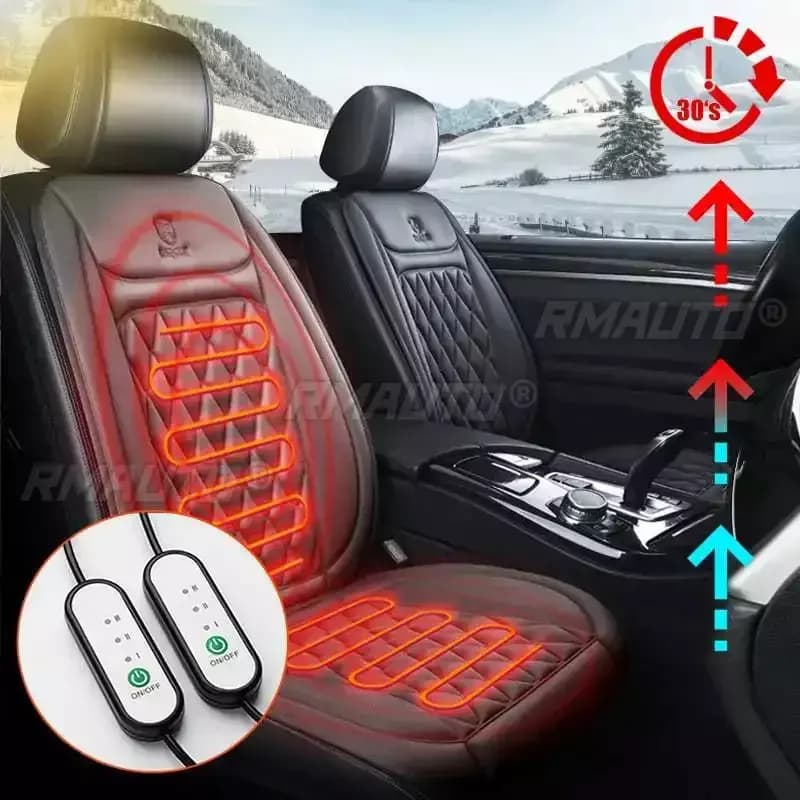1/2PCS 12-24V Universal Single Car Seat Heated Cushion Electric Heating Pad Winter Seat Warmer Cover Car Heating Pad