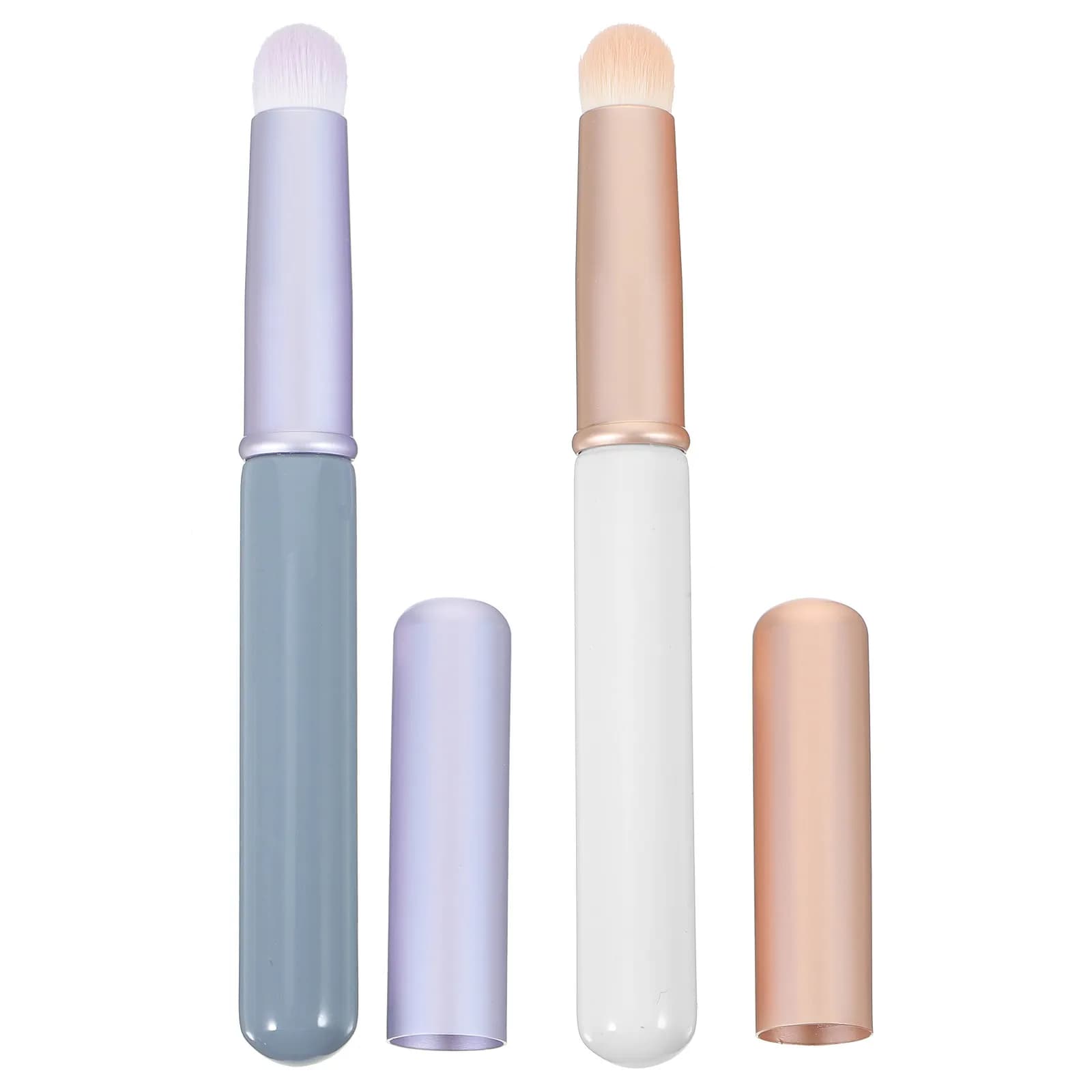 2 Pennelli Mini per Labbra, Applicatori Portatili per Rossetto, Leggeri, per Lucidalabbra, Balsamo, Correttore, Strumenti per il Trucco