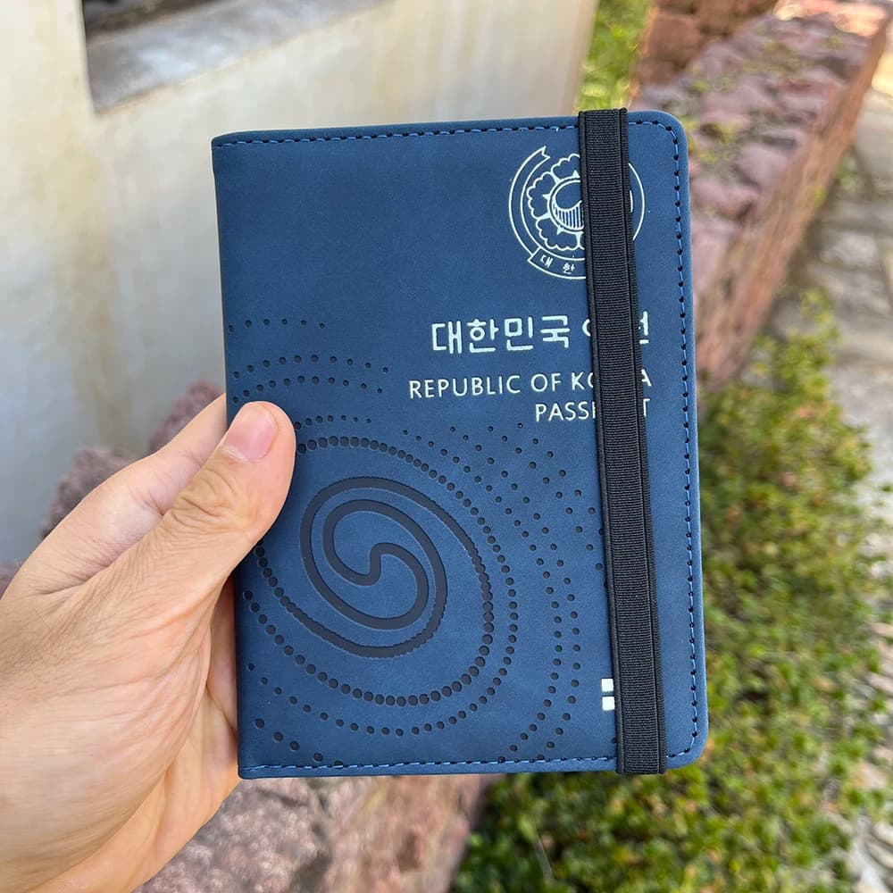 Custodia protettiva per passaporto coreano personalizzata con monogramma Custodia protettiva per passaporti coreani