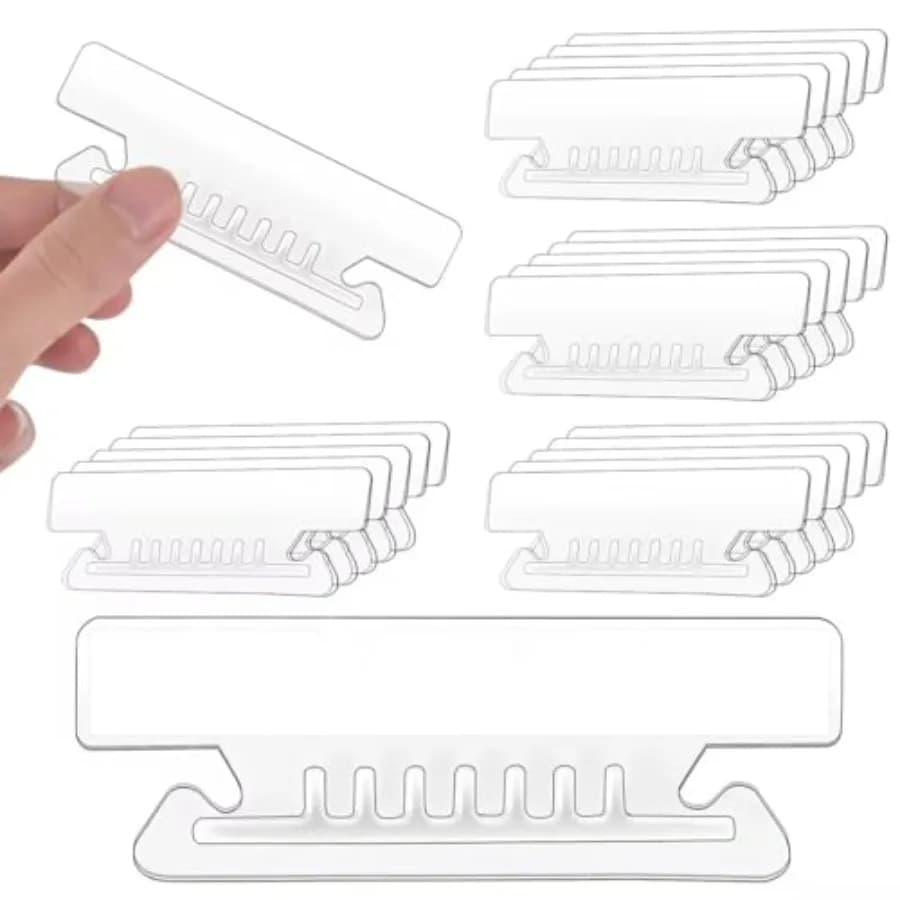 Pcs 3 1/2 Inch Hanging File Folder Tabs Plastic Tabs for Hanging File Folders and Inserts Clear File Folder Tabs Insertable Pla