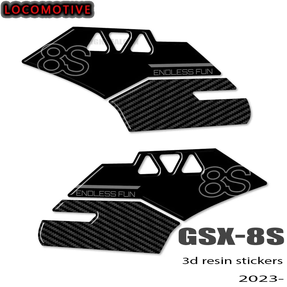 Motorcycle Accessories 3D Epoxy Resin Sticker Protection Tank Pad for Suzuki GSX 8S GSX-8S GSX8S 2023