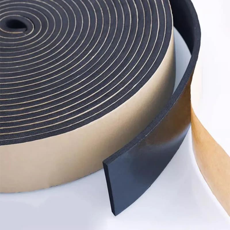 1roll 2-20mm Thick Strong Adhesion EVA Black Sponge Foam Rubber Tape Anti-collision Seal Stri Width10-30mmSound Insulation Strip