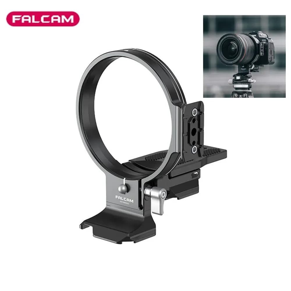 FALCAM F22&F38&F50 Anello di montaggio per treppiede Collare per obiettivo da orizzontale a verticale Mezza gabbia circolare a sgancio rapido 85MM