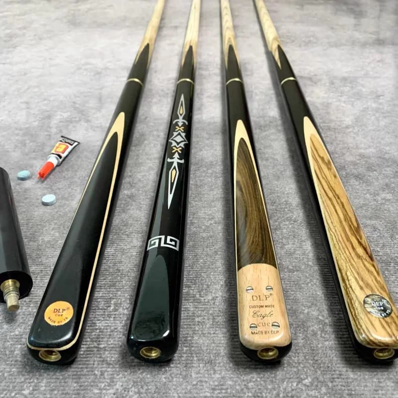4Pcs Handmade Wood Billiard Cues Set Professional Snooker Pool Sticks With Chalk Glue For Indoor Game Room Adults Players