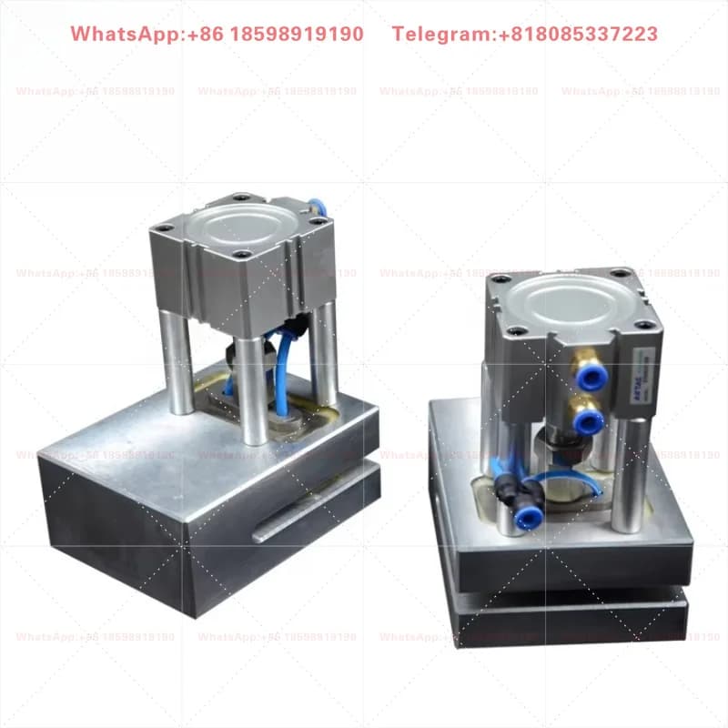 Pneumatic Plastic Bag Handle Hole Punching Machine, Air Drive Shopping Bag Die-Cut Puncher