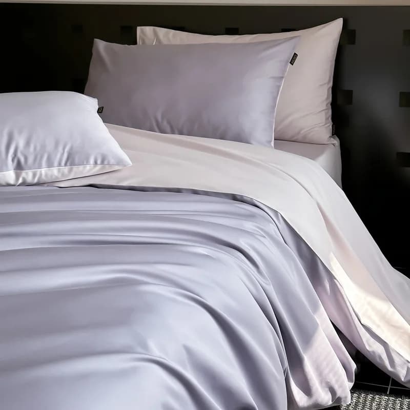Set di Biancheria da Letto in Cotone Egiziano 100% con Copripiumino Patchwork Setoso, Lenzuolo Piatto/Con Angoli Stile Hotel, Tessili per la Casa Queen King
