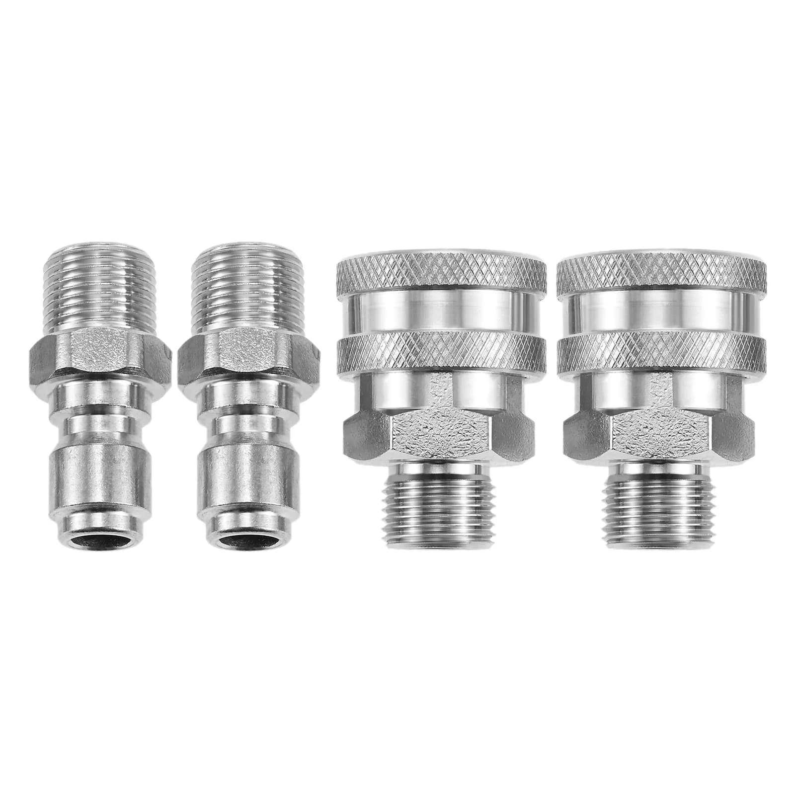 4 pz 3/8 "Maschio Idropulitrice Kit di Disconnessione Rapida 5000 PSI Tubo Da Giardino Pompa Raccordi A Collegamento Rapido Idropulitrice adattatore Set