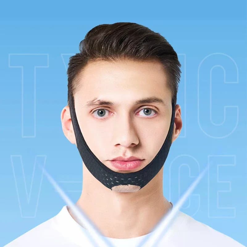 Massaggiatore Lifting Viso a V Anti-Rughe, Fascia Modellante Doppio Mento per Uomo, Cura del Viso, Bellezza e Salute, Snellente