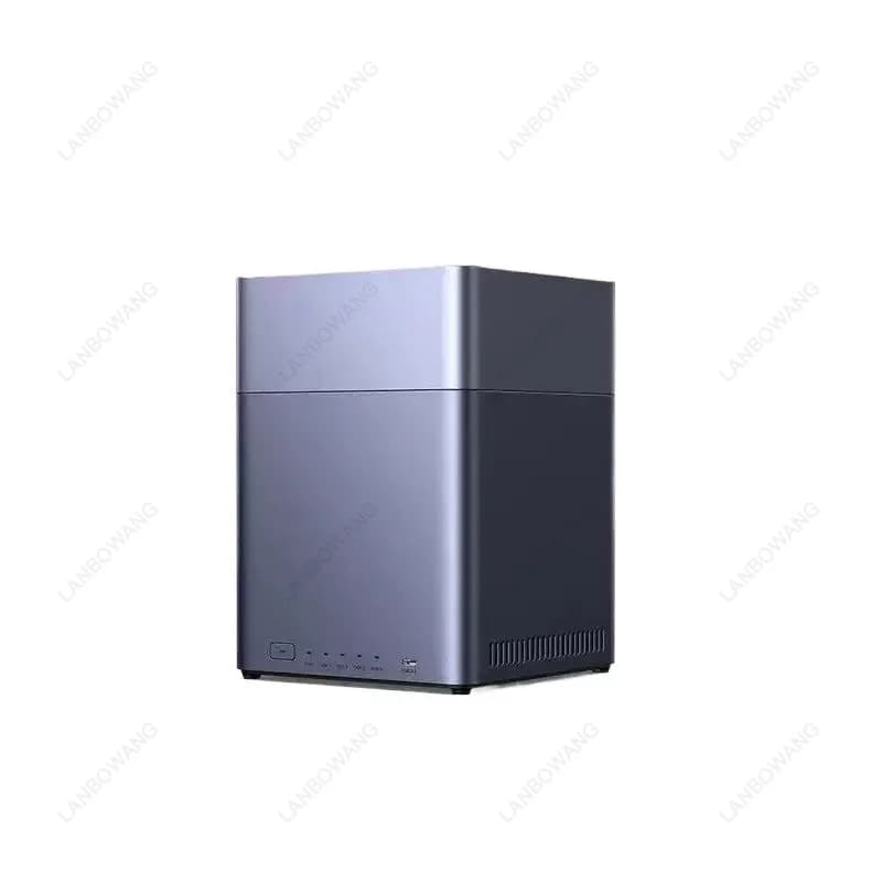 4-Bay Desktop NAS Server Diskless Max 120TB 8GB RAM Remote Access AI Photo Album Home Network Storage Device