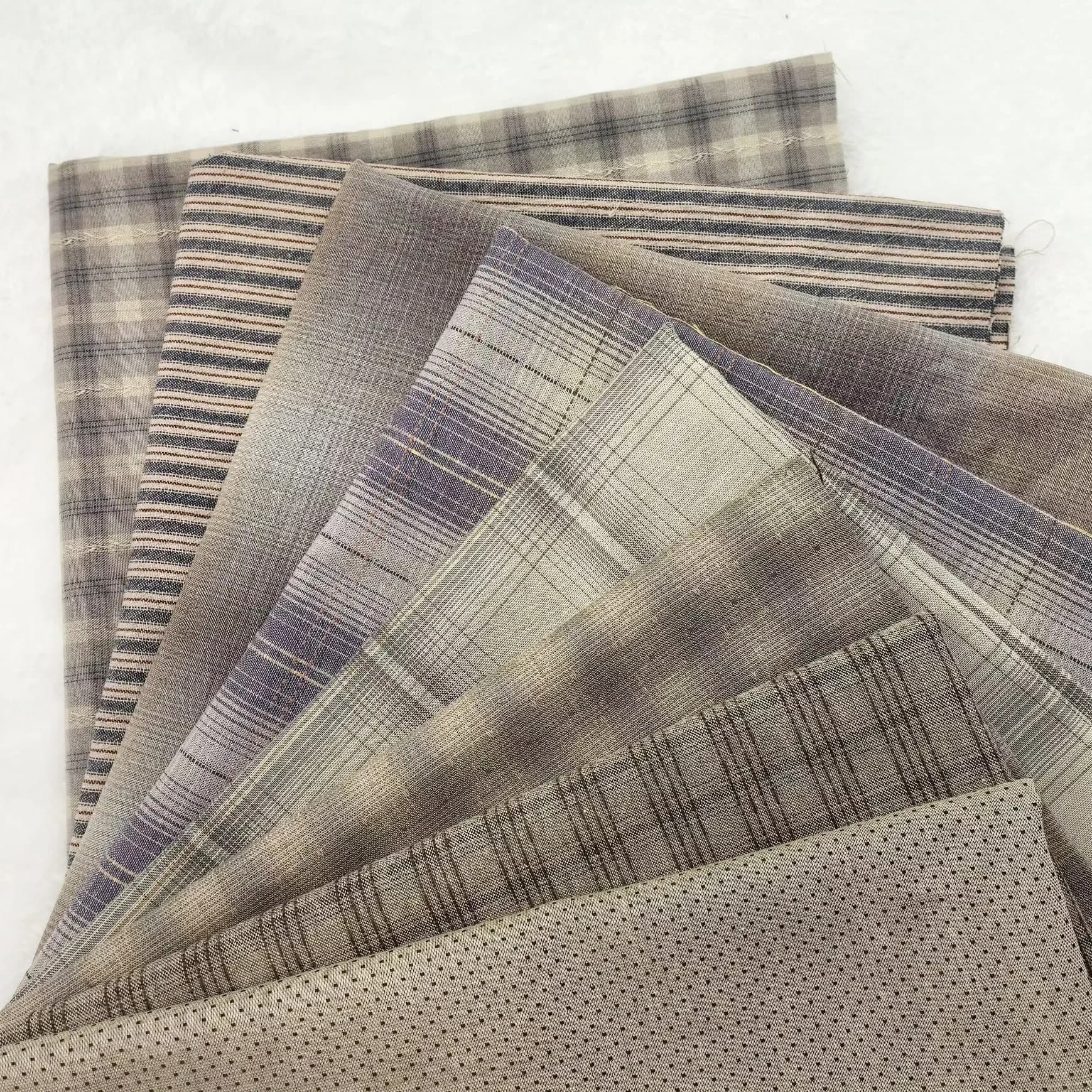 Offerta speciale Gruppo di panni fai-da-te Giappone Tessuto tinto in filo, per cucire bundle di panni di cotone trapuntati patchwork fatti a mano