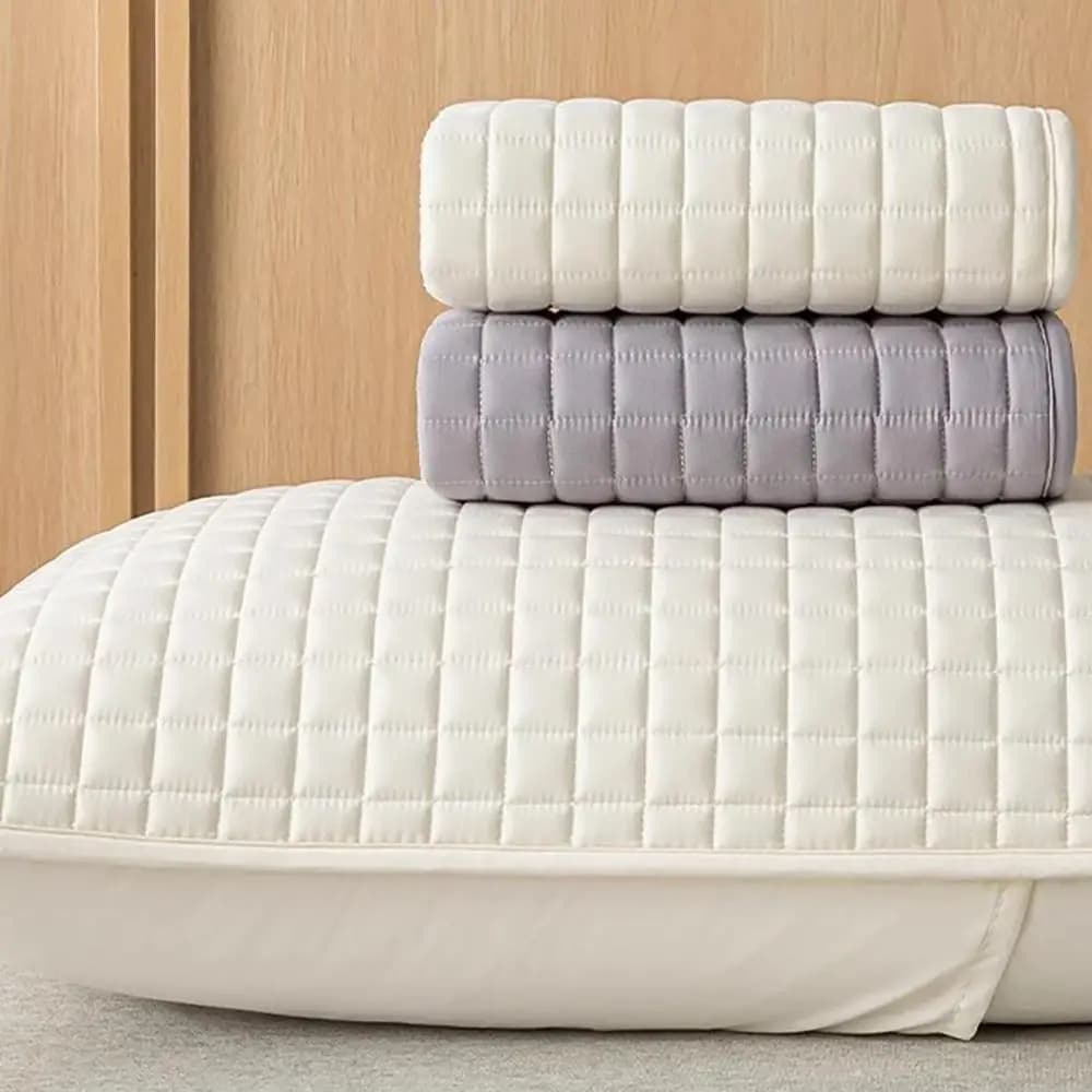 Comoda fodera per cuscino in cotone Strato isolante Protezione antiacaro del nucleo del cuscino Olio per la testa Federa impermeabile per la casa