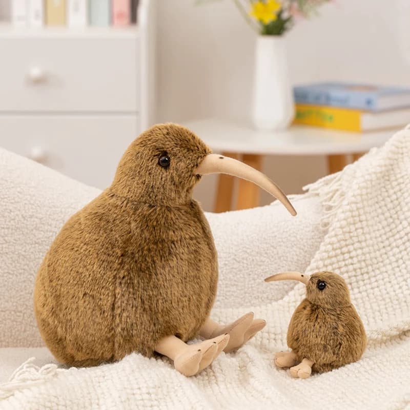 12/28CM Simulazione Marrone Kiwi Peluche Morbido Peluche Bambola Realistica Uccelli Giocattoli Kiwi Cuscino Regali
