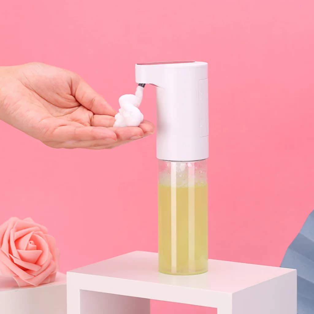Hands Free Automatic Dispenser Sanitizer PIR Sensor Anti Drip ABS Battery Powered for Bathroom Sink Use