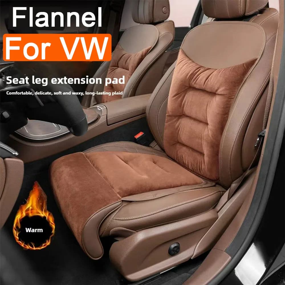Car Seat Leg Support Extension Car Seat Leg Bearing for legs for Auto Flannel Leather Seat Extension for Volkswagen VW GTI Touran Golf Passat Touran CC