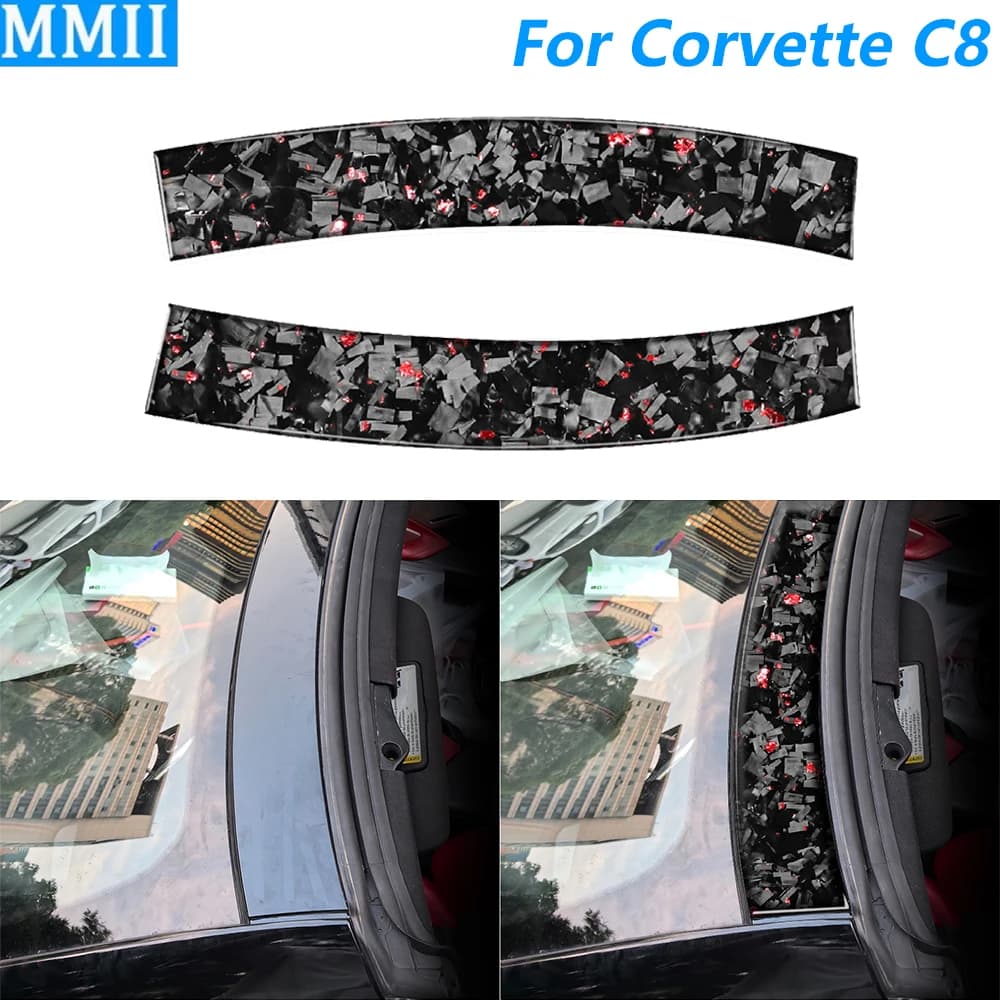 Per Chevrolet Corvette C8 2020-2025, Copertura del Pannello Frontale in Fibra di Carbonio Forgiata, Accessori Auto, Adesivo Decorativo