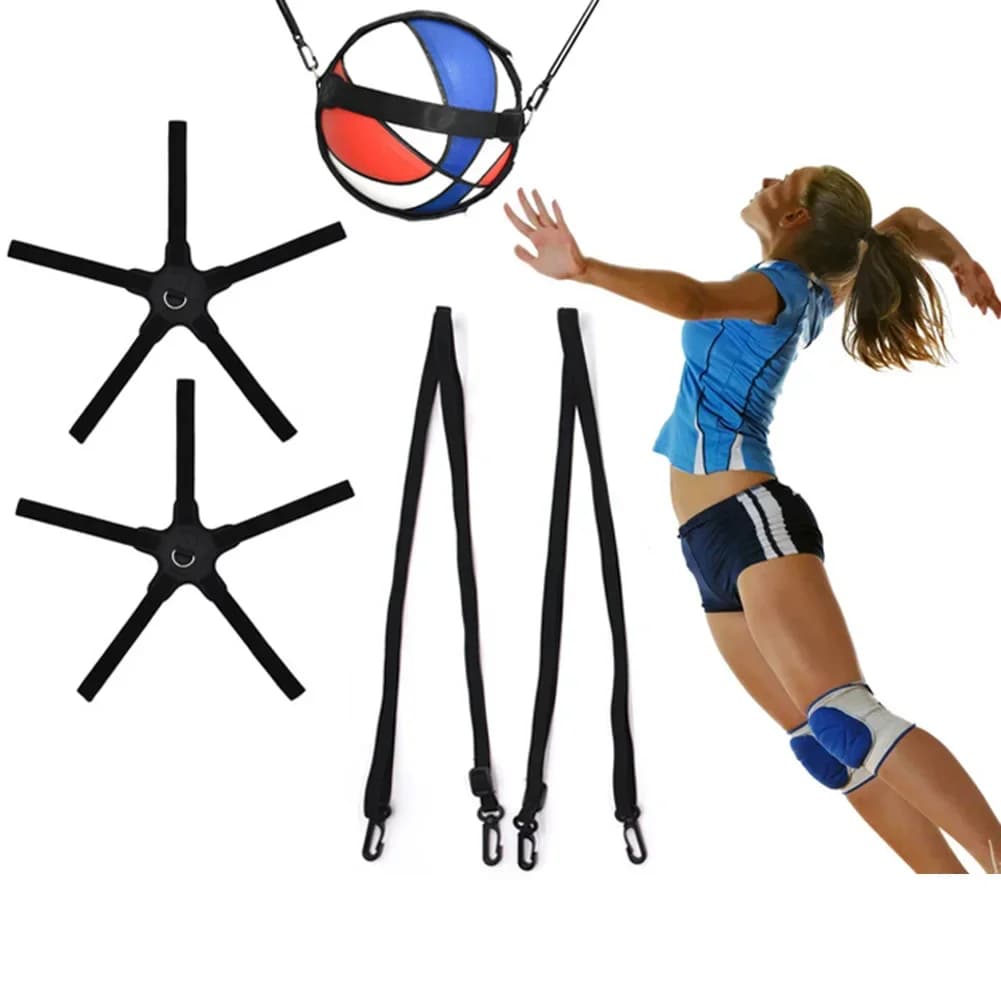 Cintura da allenamento per pallavolo, manica per palla da allenamento rimbalzante, per allenamento di salto, tocco e attacco, corda elastica regolabile, sport di squadra