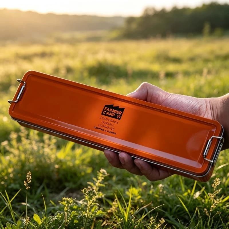 Fishing Tackle Box for Fishing Rod Bait Lure Micro Fishing Accessories Multifunctional Metal Storage Tin Box Fishing Tackle