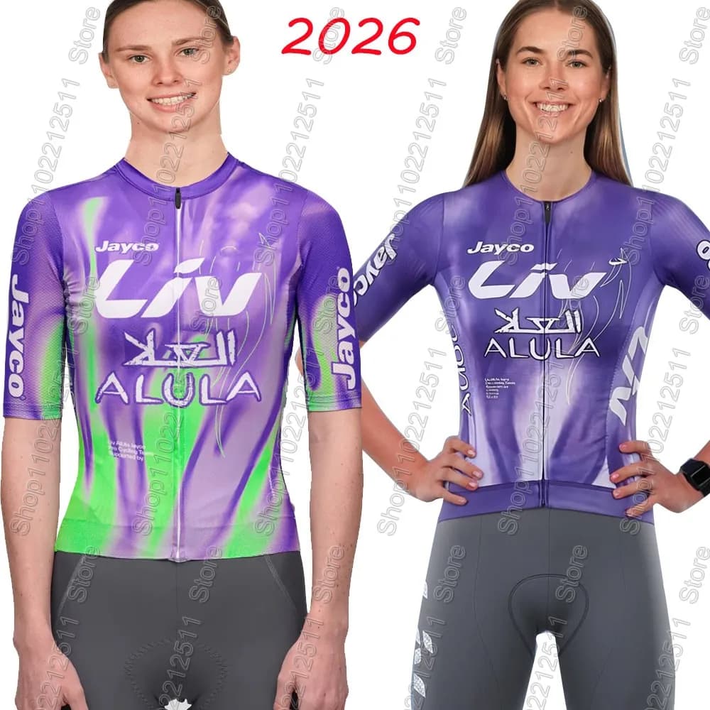 Complete Cycling Woman Jayco Alula 2026: Sleeves Court and Salopette Bike Racing/ MTB