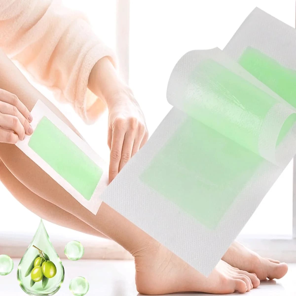 2026 10stick Professional Hair Removal Wax Strips for Summer Depilation Double Sided Cold Wax Paper for Leg Body Face Useful