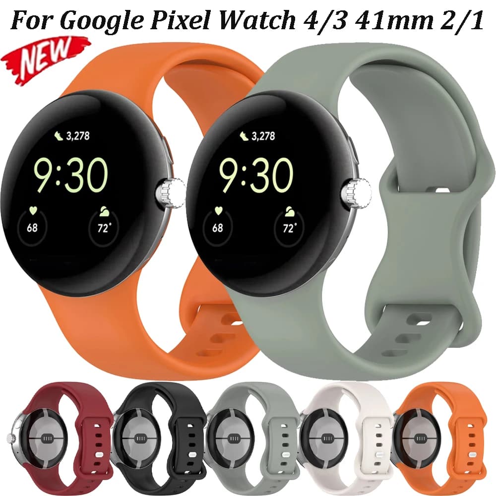 Cinturino in silicone ufficiale per Google Pixel Watch 4/3 45mm cinturino sportivo traspirante per Google Pixel Watch 4/3 41mm 2/1 Correa unisex