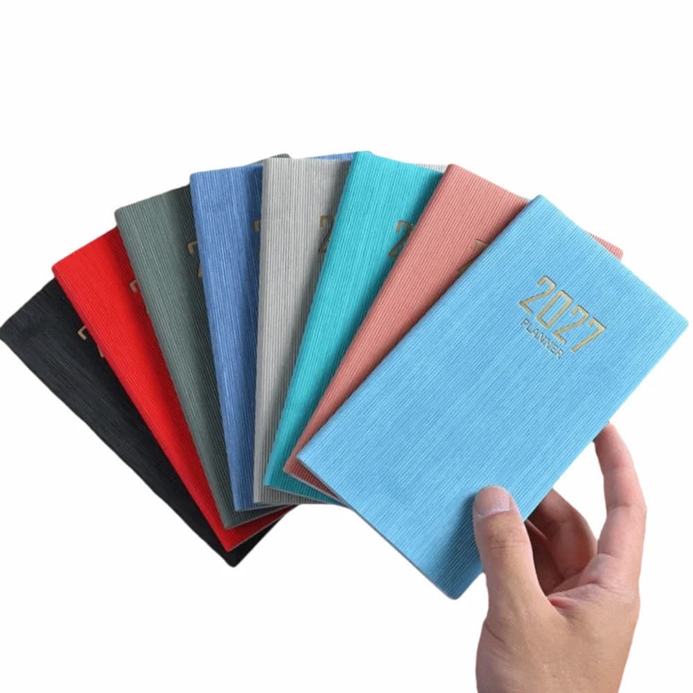 High Quality A6 2027 Agenda Book English Mini Pocket Diary Weekly Planner Appointment Book Students
