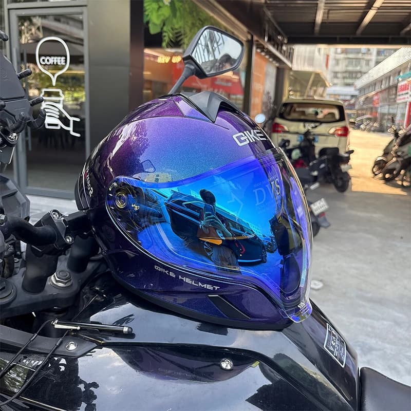 Casco Integrale Moto Certificato DOT Unisex Antiappannamento Protezione UV per Downhill e Corse Casco da Moto