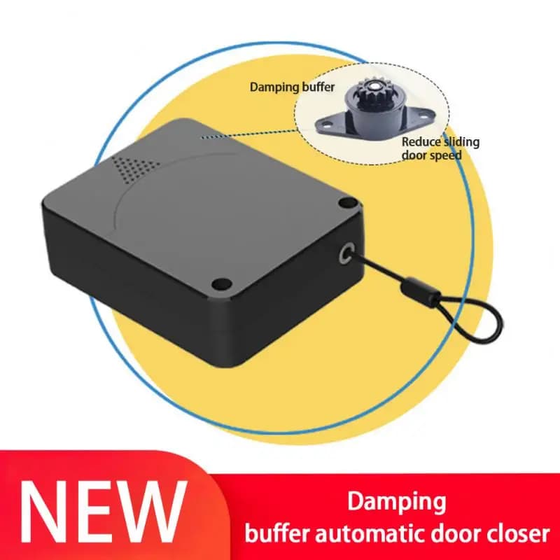 Nuovo aggiornamento Smorzamento Buffer Chiudiporta automatico Punch Free Porta scorrevole Chiudiporta automatico Chiudiporta multifunzionale Chiudiporta