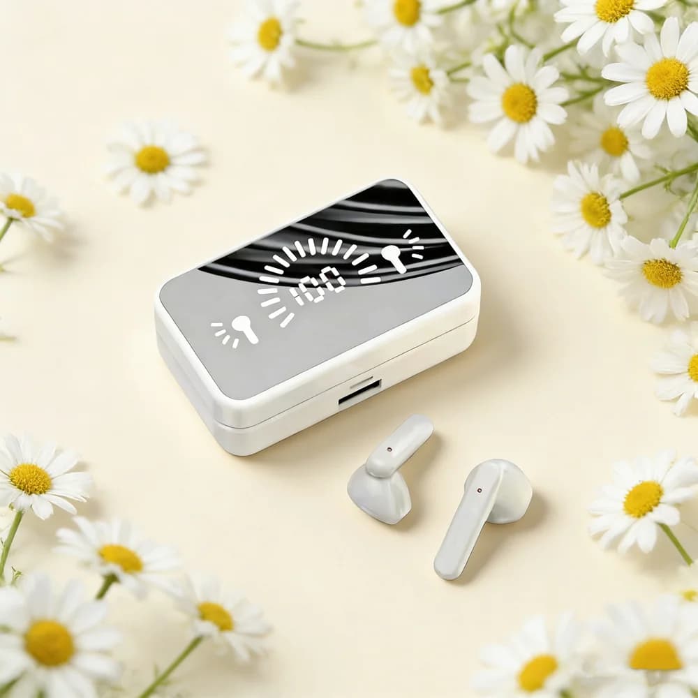 Nuovi auricolari TWS compatibili con Bluetooth, cuffie stereo sportive, cuffie wireless impermeabili, adatte per smartphone