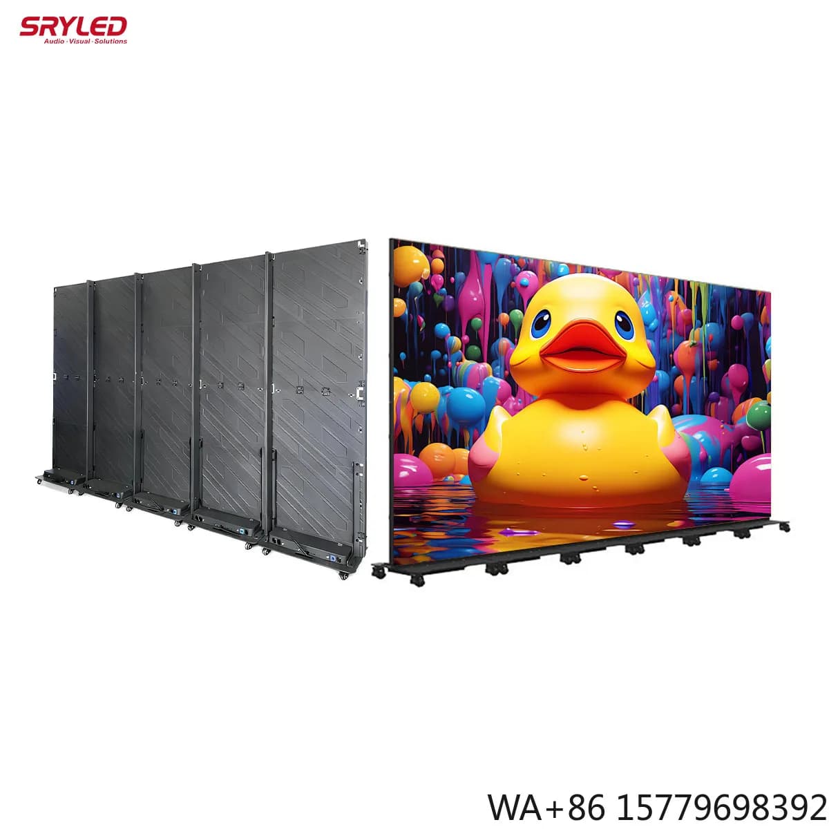 High Bright Seamless Splicing LED Foldable Poster Video Wall Standee Totem LED Poster for Marketing