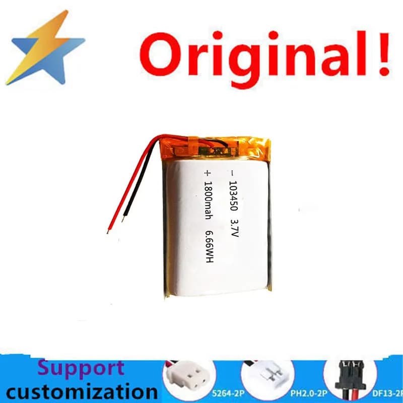 buy more will cheap Polymer lithium battery 103450 1800mEye protection device beauty device medical air purifier 3.7V battery