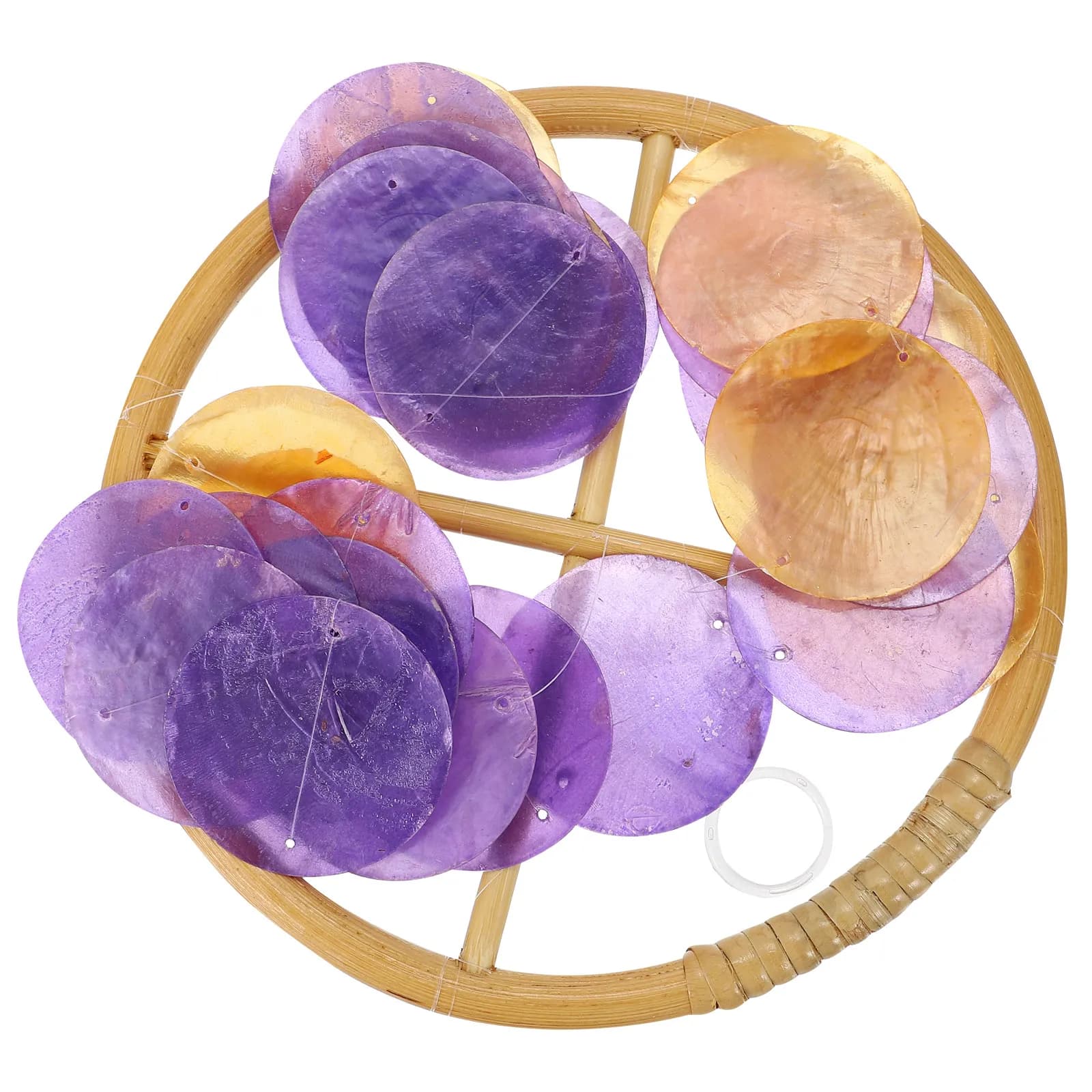 1Pcs Sea Shell Wind Chime Hanging Ornament for Outdoor Garden Home Decoration Melodious Sound Shell Design Delicate