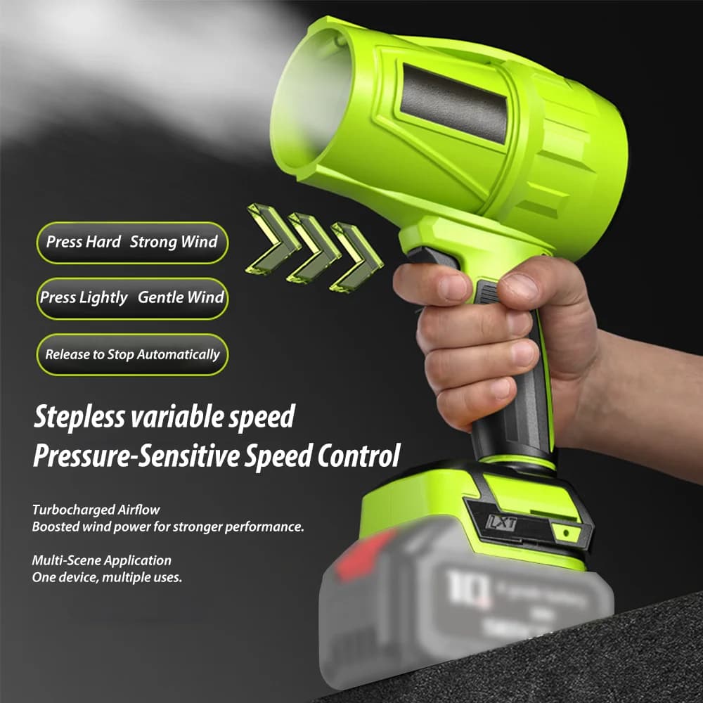 Ventilatore a getto turbo elettrico Storm Fan 850 W Potente vento, spinta massima 1000 g Soffiatore da neve per autolavaggio