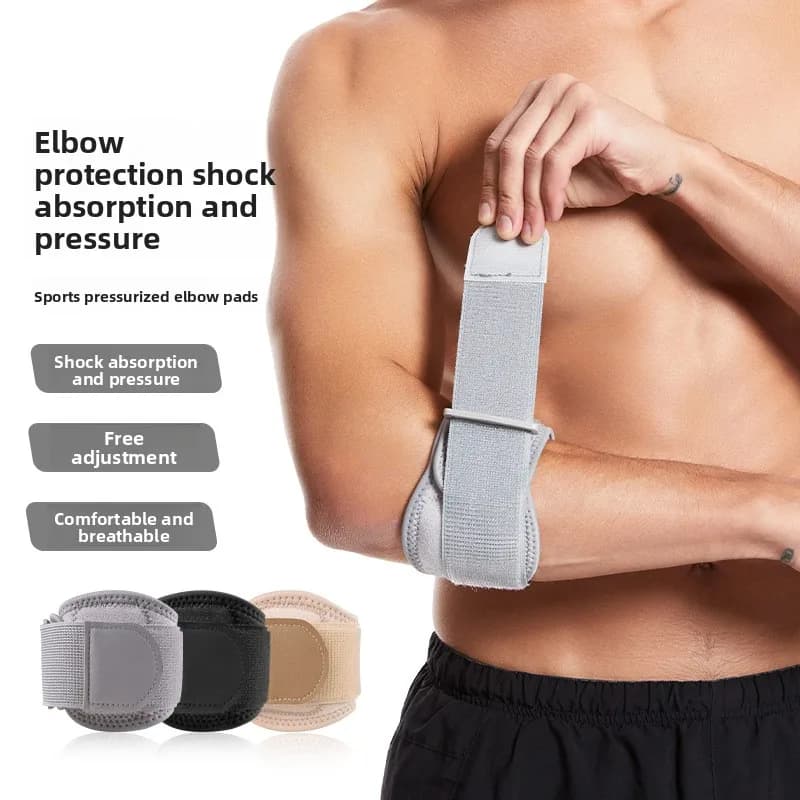 Supporto per Gomito Regolabile 1 Pezzo per Basket, Tennis, Golf - Fascia per Gomito da Golfista, Protezioni per Gomito, Sindrome del Dolore Laterale, Tendinite Epicondilare