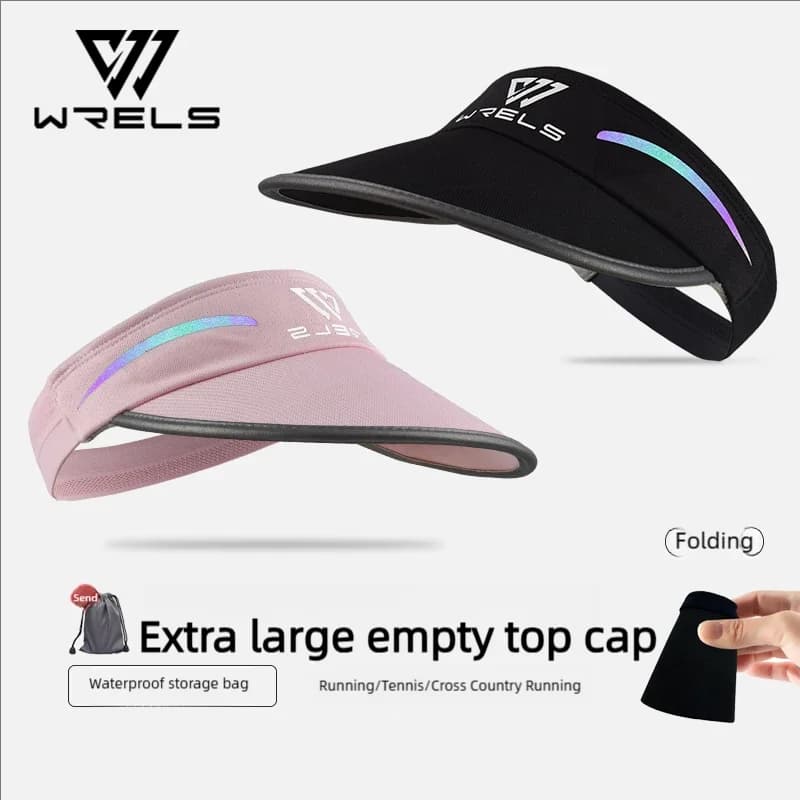 WRLES berretti da corsa estivi protezione UV traspirante cappelli da Baseball ciclismo escursionismo Beach Sport Tennis cappello con visiera parasole superiore vuoto