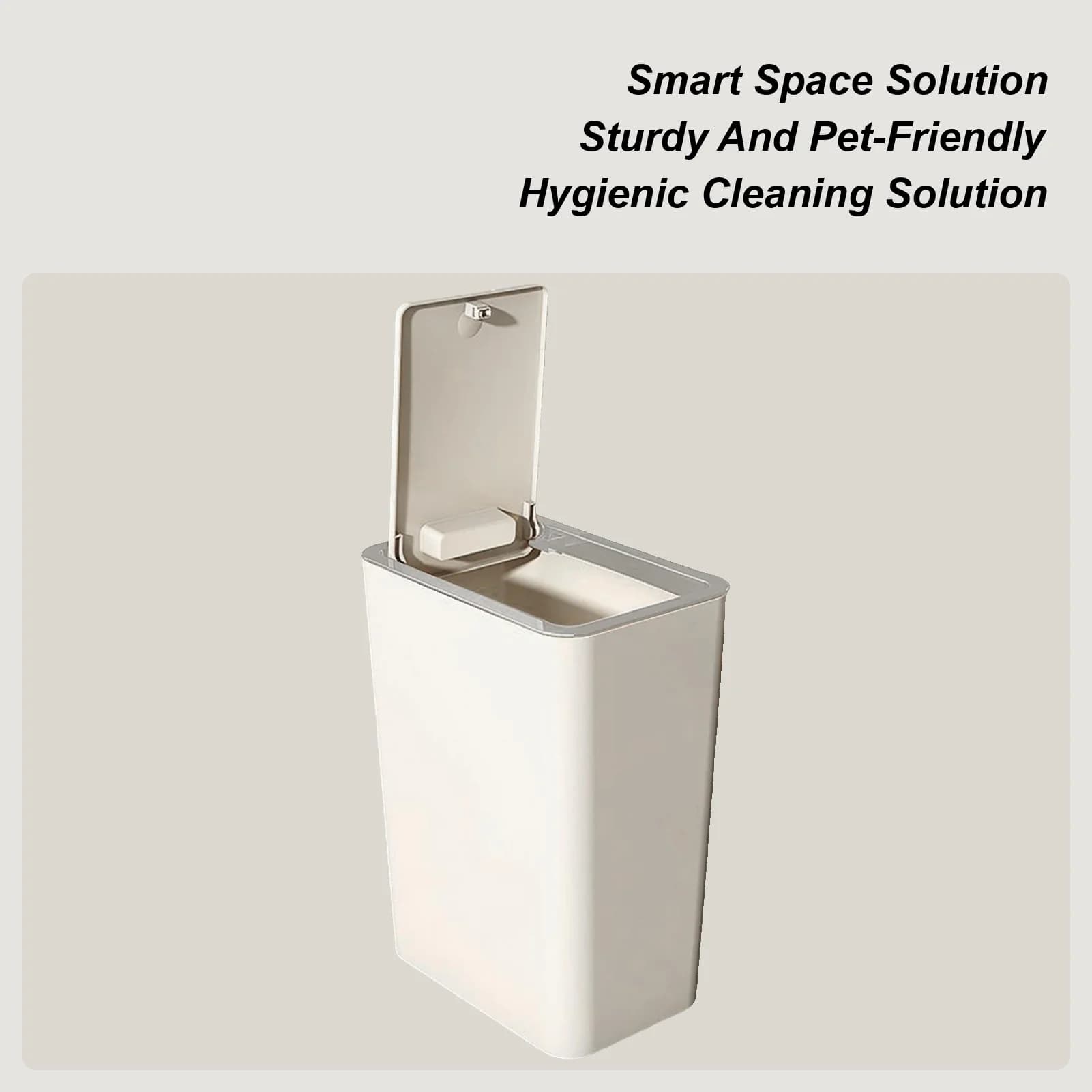 Bidone della spazzatura con coperchio Bidone della spazzatura del bagno Cestino della spazzatura da 10 litri Bidone della spazzatura compatto per lavello WC Posto di lavoro Dormitorio domestico Bagno interno