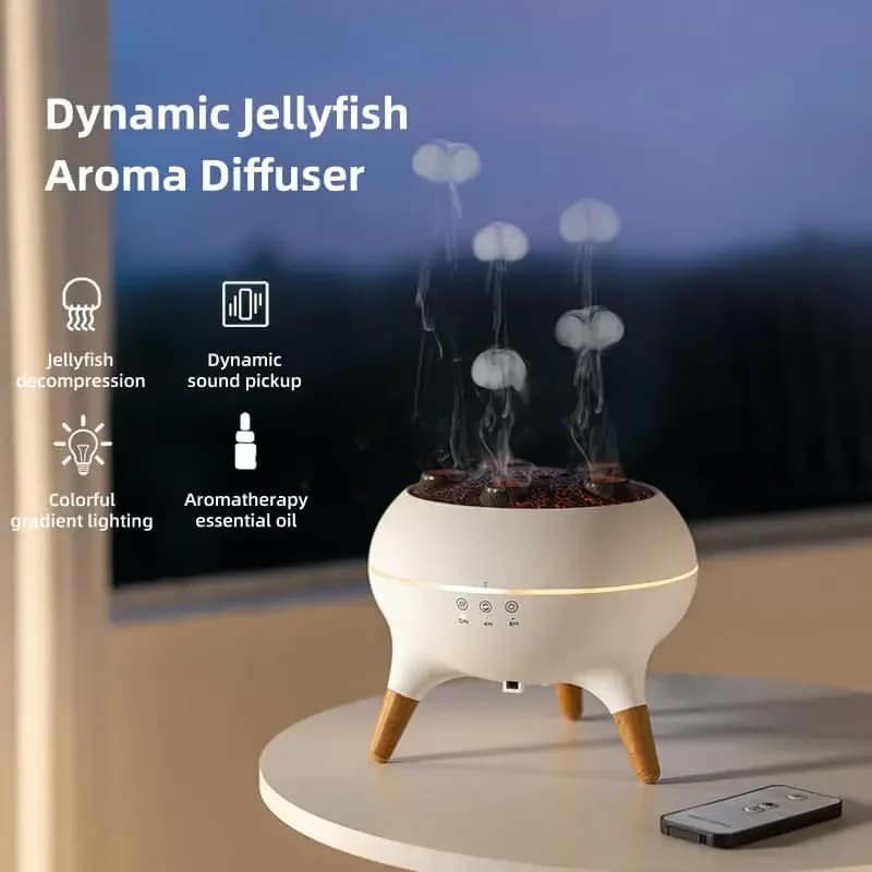 250ml Essential Oil Diffuser with Remote Control and 7 Colored Night Lights for Home