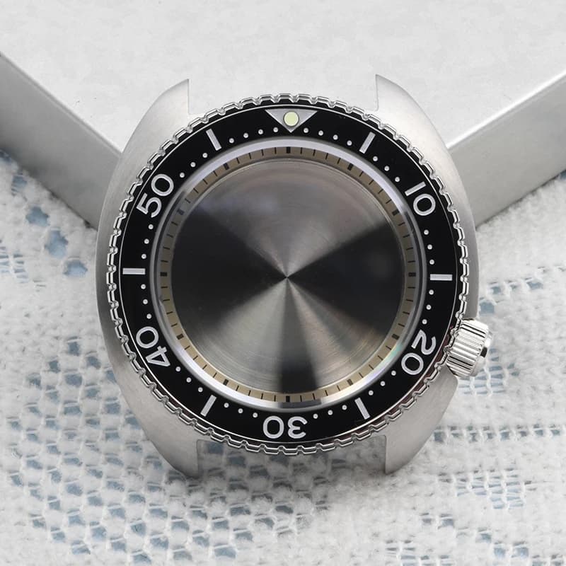 HEIMDALLR CUSTODIA OROLOGIO 45mm Acciaio Turtle King Diver Cassa per orologio Zaffiro Lunetta in ceramica adatta per movimento NH35/36 20Bar Impermeabile
