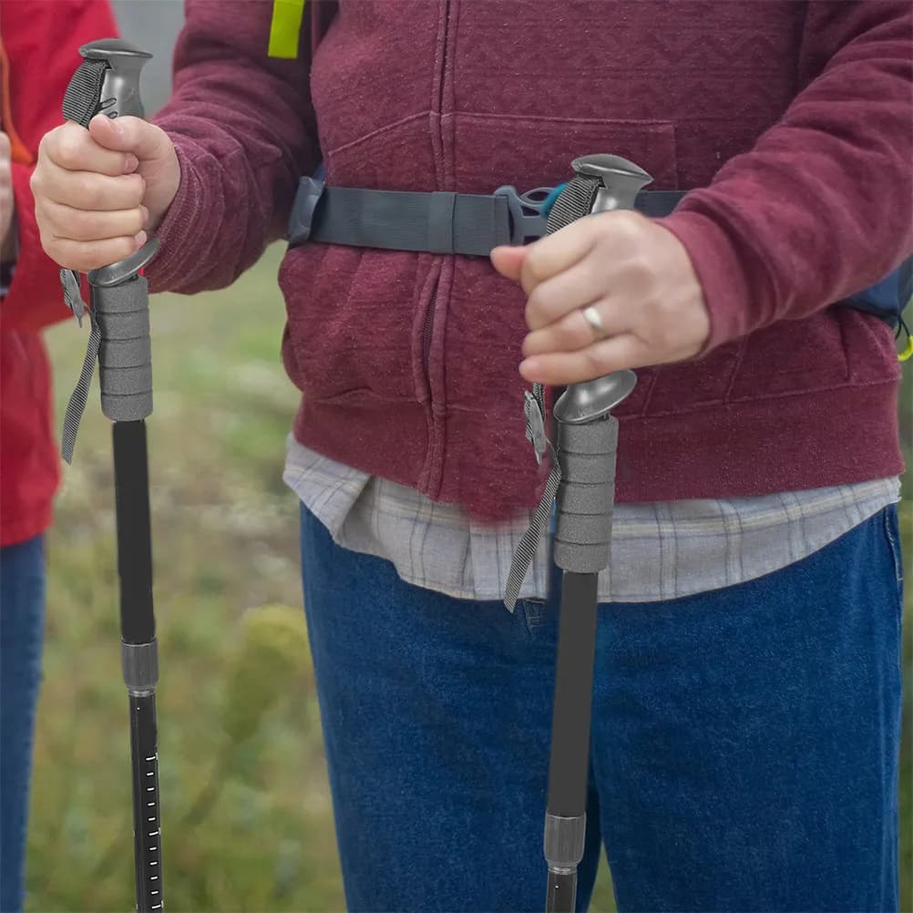 4 Pezzi Cinghie da Polso Premium in Nylon Regolabili per Bastoncini da Trekking, Bastoni da Passeggio, Sci, Escursionismo, Snowboard