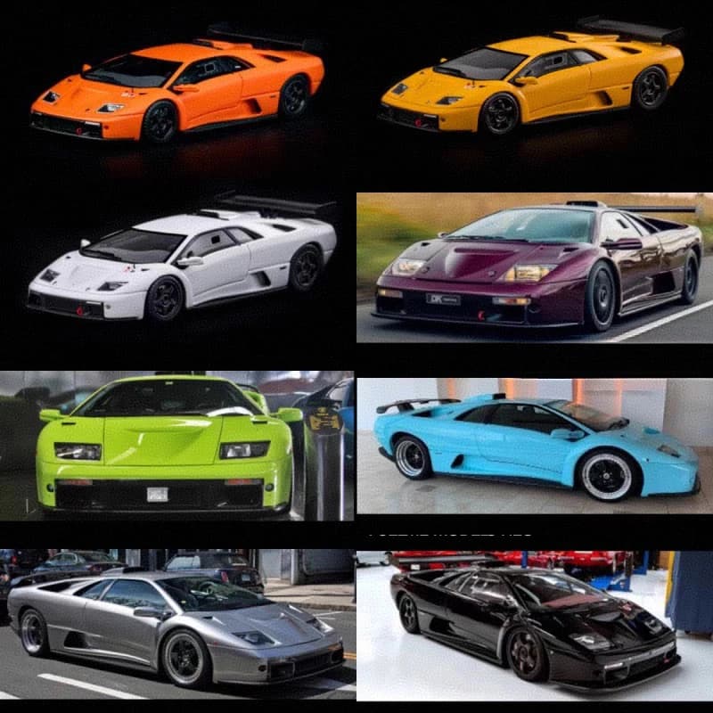 Fuelme 1:64 Modellino Auto in Resina Diablo, Collezione di Alta Qualità, Miniatura Regalo, Edizione Limitata 299 Pezzi