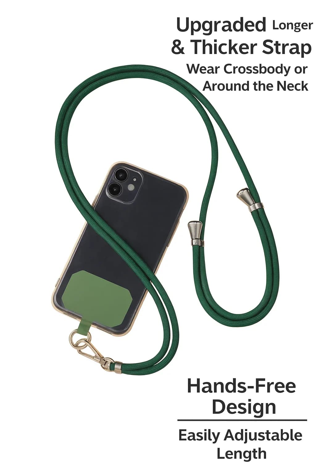 Free Hand Phone Frame: Longer and Thickest Adjustable Shoulder Strap - Universal Mobile Accessories