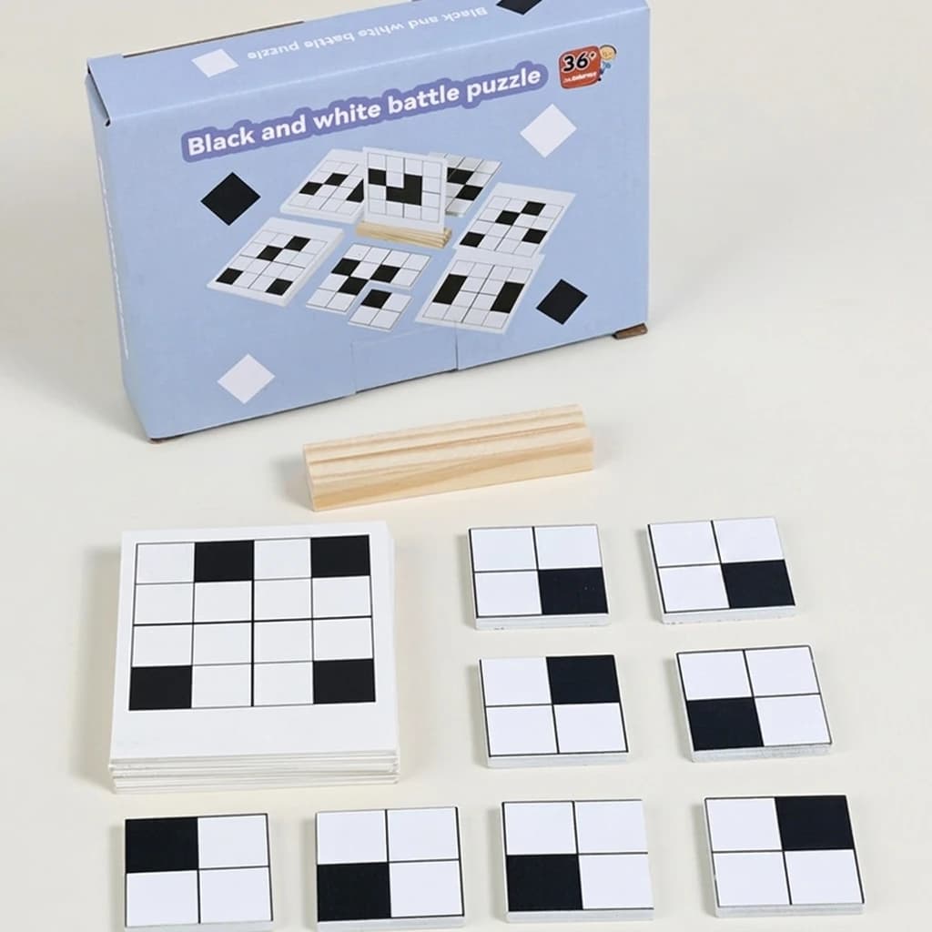 Wooden Board Game Brain Teaser Puzzle for Kids Educational Logic Training Toy Family Interactive Early Learning Gift Set