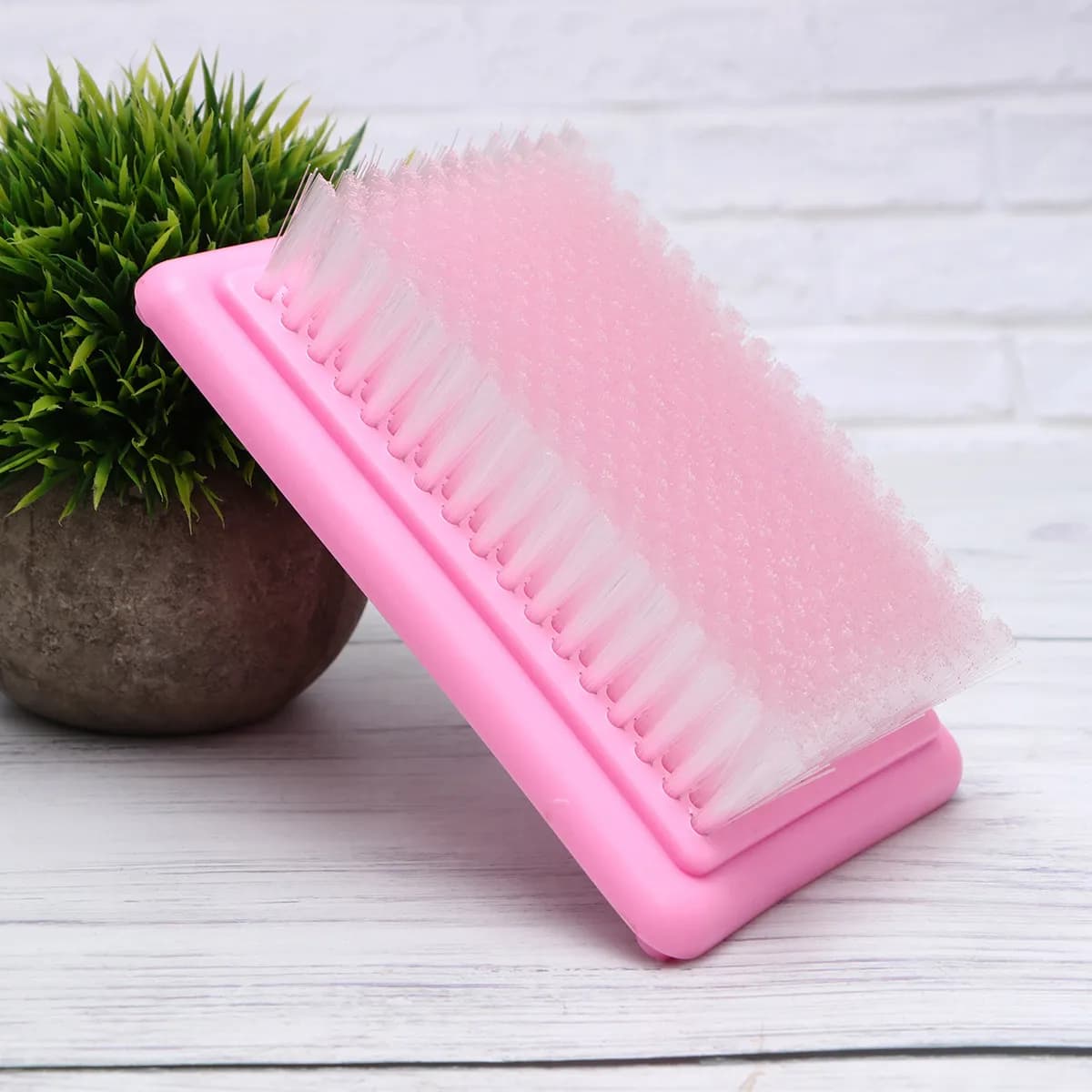 Spazzola per Pulizia Premium con Base in Feltro di Lana, Manico in Plastica per Lucidatura, Impugnatura Comoda, Pulitore per Scarpe e Stivali, Portatile e Leggero