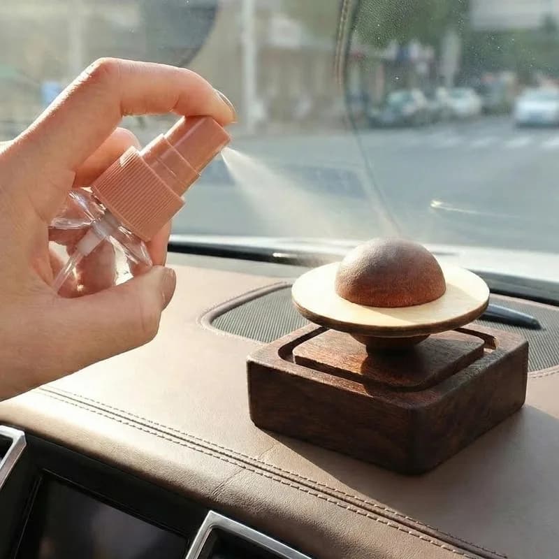 Diffusore per Auto in Legno, Purificatore d'Aria, Diffusore di Oli Essenziali, Ornamento Decorativo per Auto