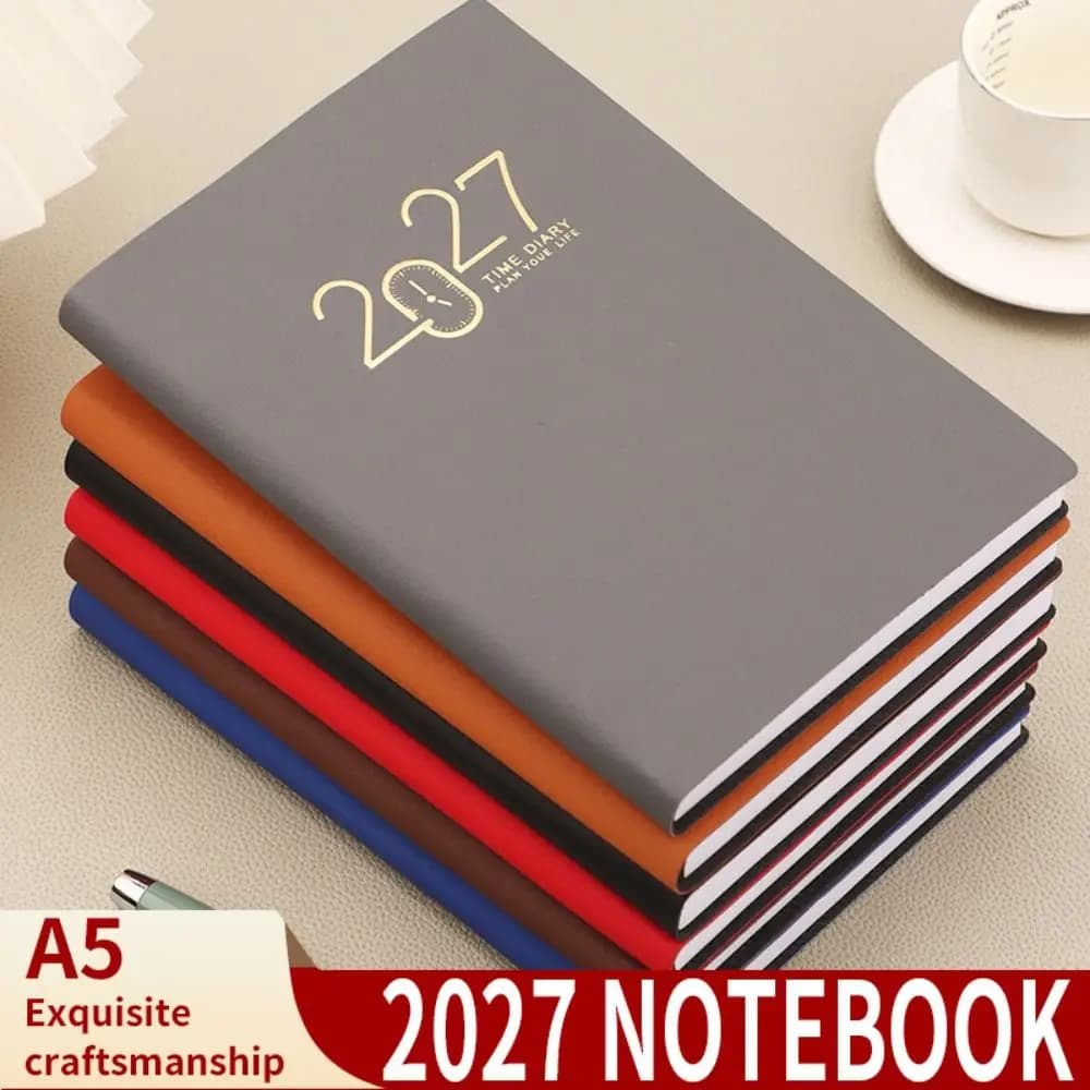 High Quality A5 2027 Planner with Monthly&Weekly Plan Pages Efficiency Agenda Book English Journal Students