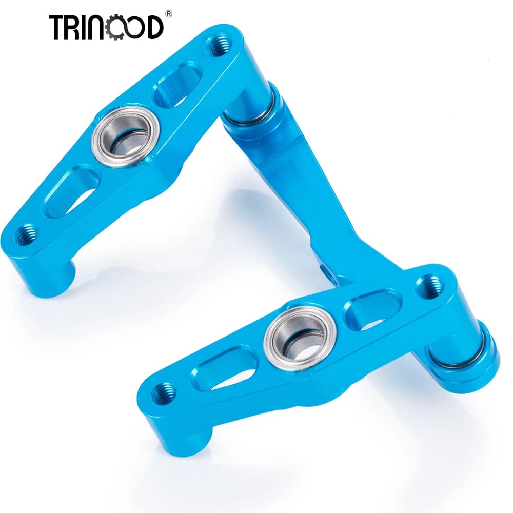 TRINOOD Alu Set sterzo con cuscinetti a sfera per 1/10 RC Auto Tamiya TT-02 TT02 Parti di aggiornamento