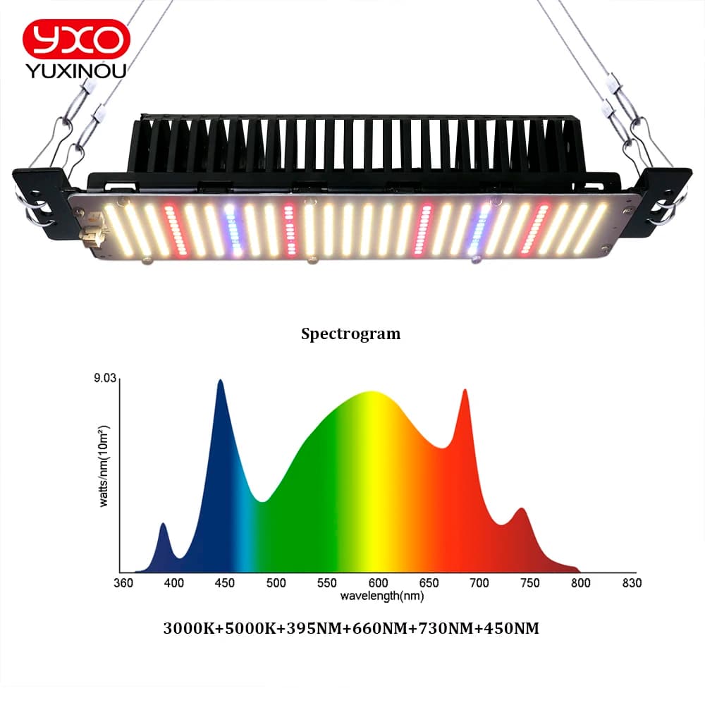 300 W LED Growing Lamp with Full Spectrum Plant Growth Lamp Sam-sung LM2835 for planting hydroponic plants in indoor greenhouse