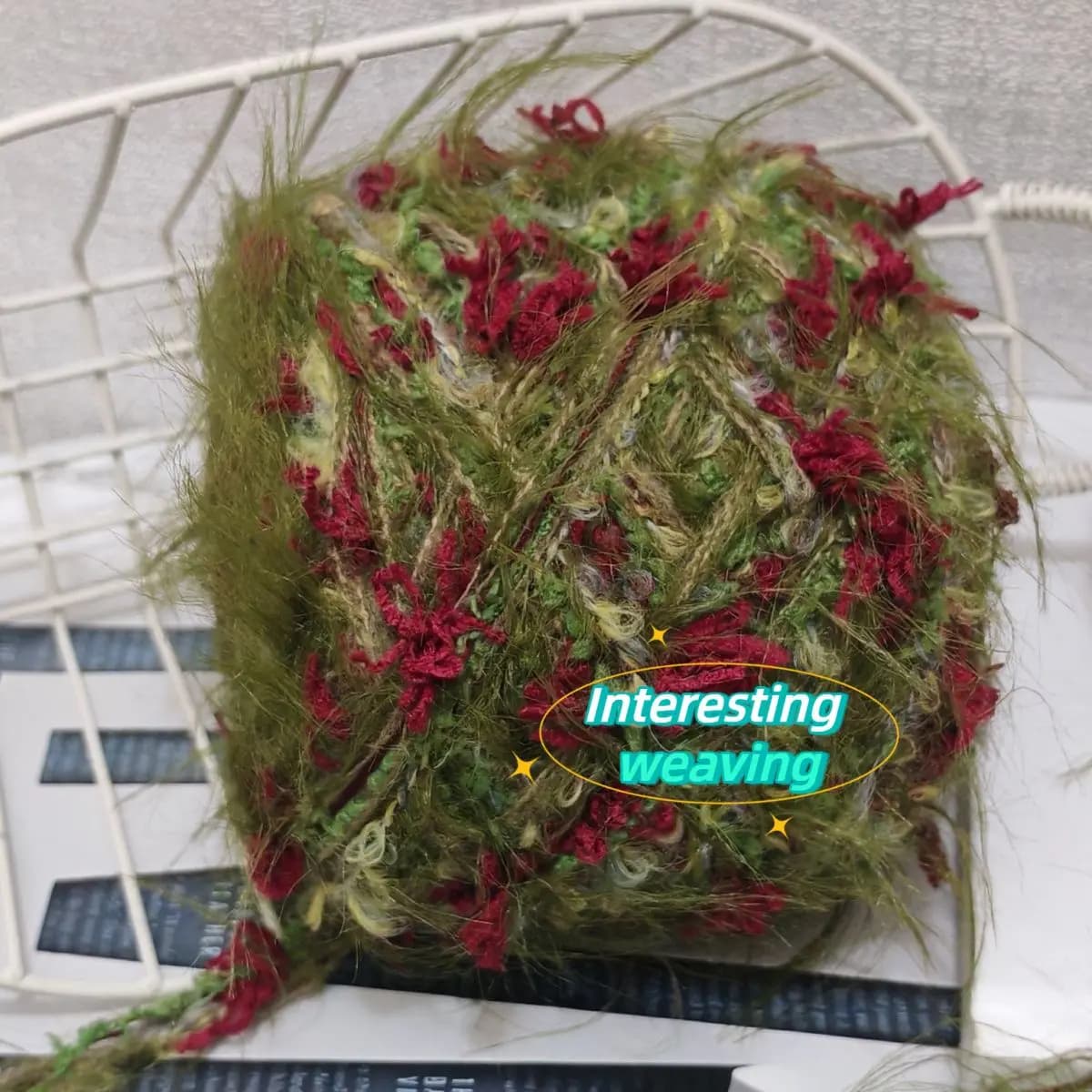 DIY Featured Forest Mixed Color Wool 100g New Fish Tail Bag Handmade Hook Weaving Scarf Weaving Jewelry