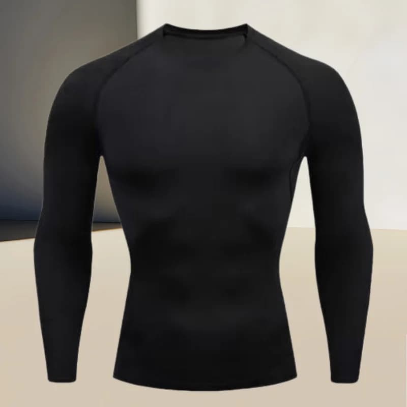 T-shirt a compressione da uomo, perfetta per la corsa e gli allenamenti in palestra, scelta ideale per uomini tonici e muscolosi