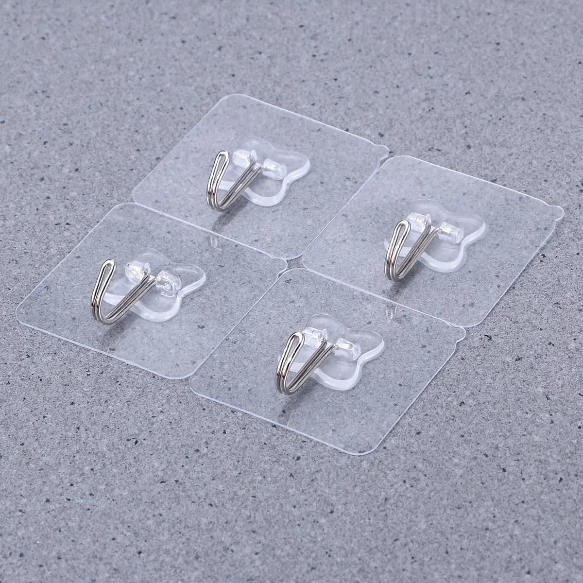 5Pcs Pack Heavy Duty PVC Suction Hooks Strong Suction Cup Hanger for Kitchen Bathroom Wall Mirror Tile Glass Surfaces